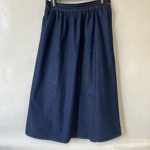 Vintage Mustang Denim MIDI Skirt